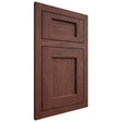 Shiloh Cabinetry Flush Inset Square Flat Cherry Plain Cut Bourbon Door