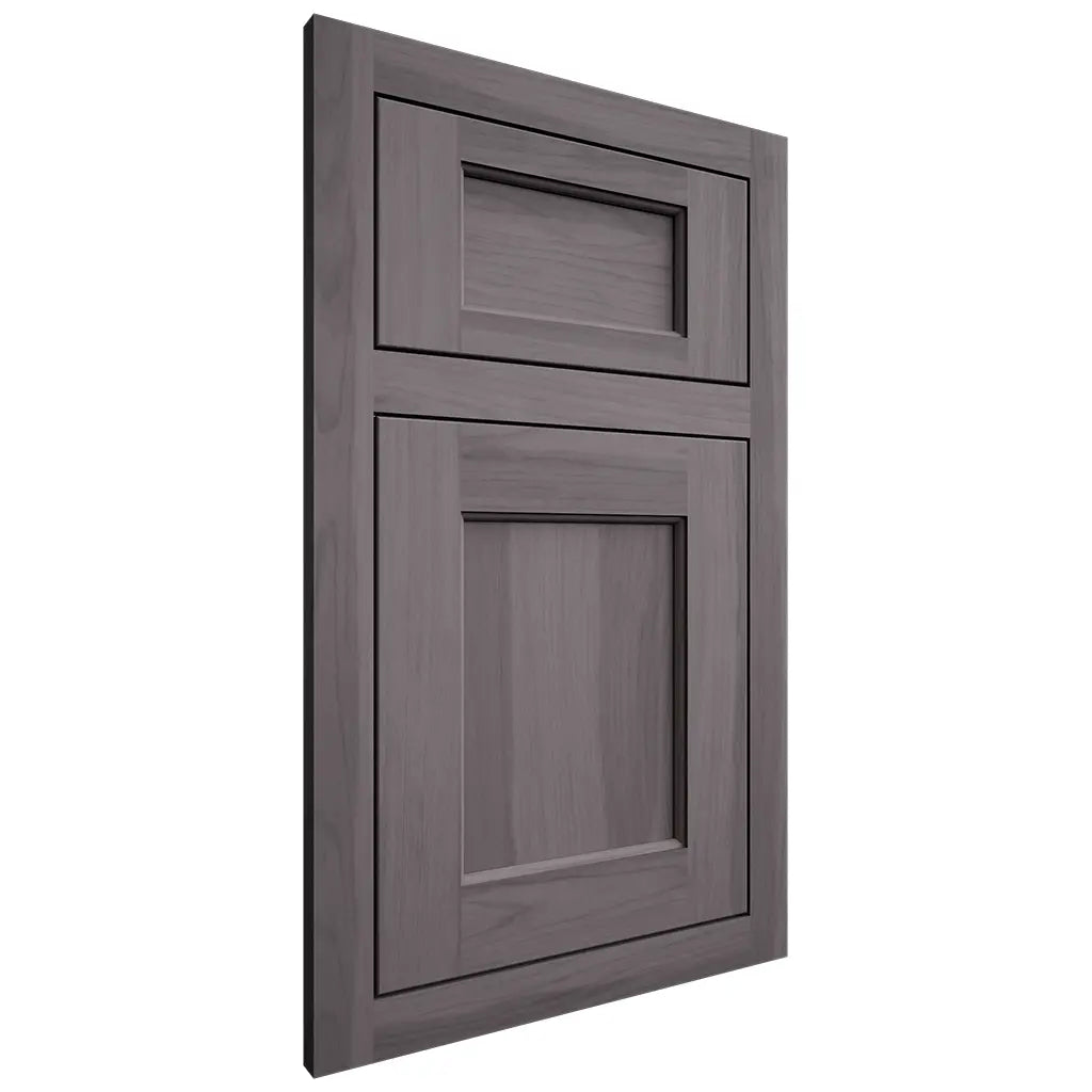 Shiloh Cabinetry Flush Inset Square Flat Hickory Plain Cut Cadet Door
