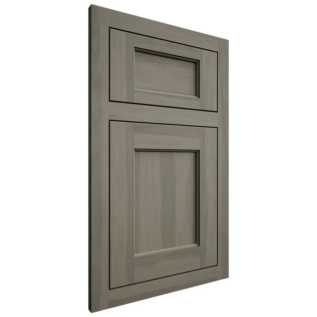 Shiloh Cabinetry Flush Inset Square Flat Hickory Plain Cut Thyme Door