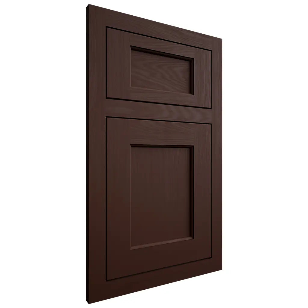 Shiloh Cabinetry Flush Inset Square Flat Maple Plain Cut Cocoa Door