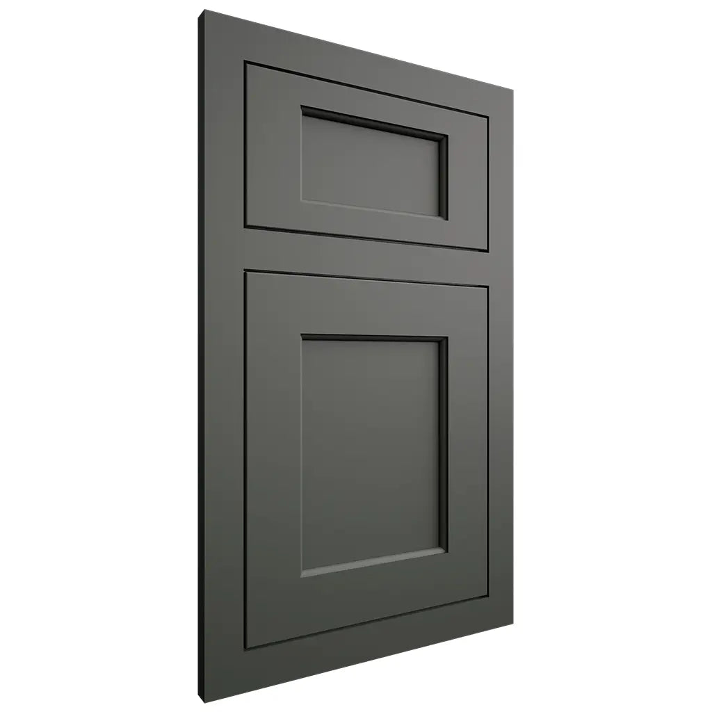 Shiloh Cabinetry Flush Inset Square Flat Paintable Pewter Green Door