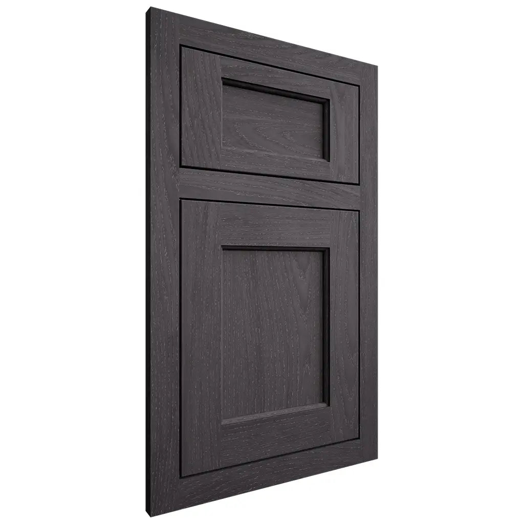 Shiloh Cabinetry Flush Inset Square Flat Red Oak Plain Cut Harbor Door