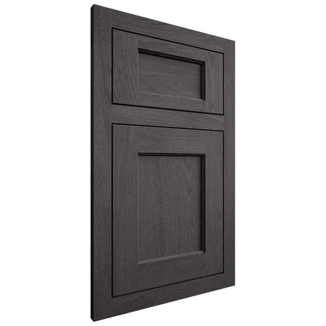 Shiloh Cabinetry Flush Inset Square Flat Red Oak Plain Cut Harbor Door