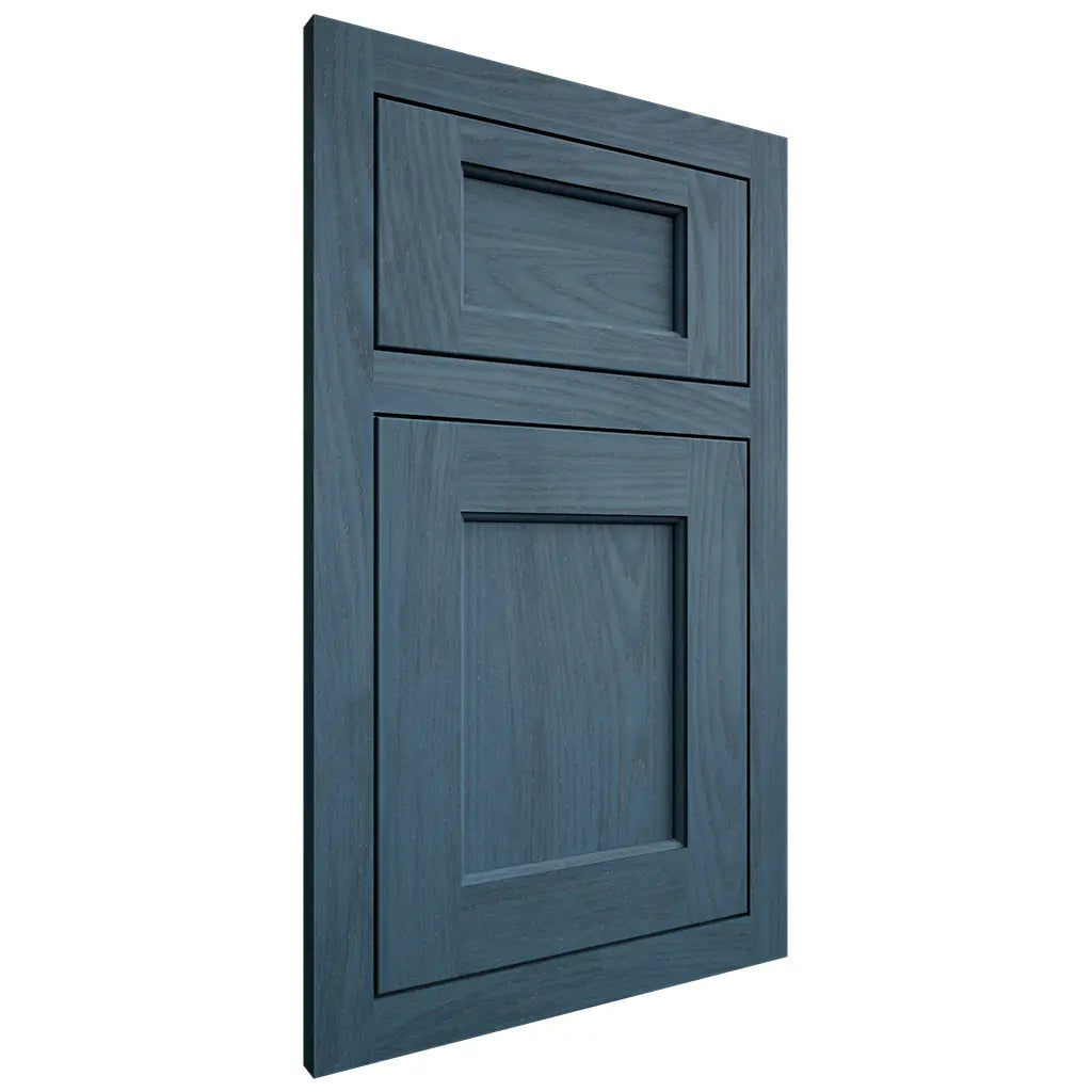Shiloh Cabinetry Flush Inset Square Flat Red Oak Plain Cut Hudson Door