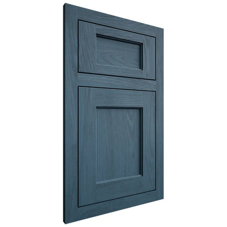 Shiloh Cabinetry Flush Inset Square Flat Red Oak Plain Cut Hudson Door