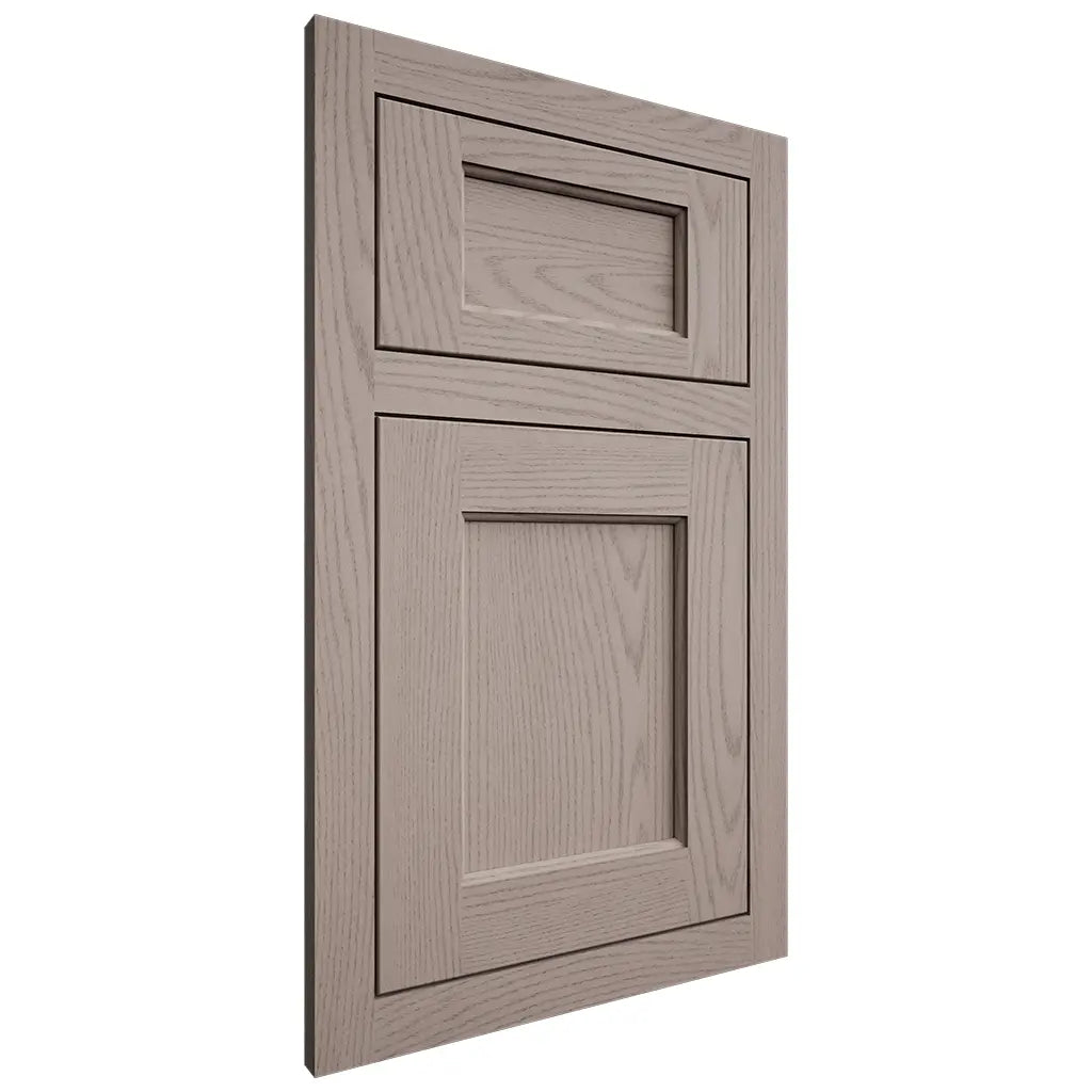 Shiloh Cabinetry Flush Inset Square Flat Red Oak Plain Cut Sterling Door