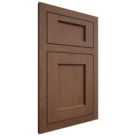 Shiloh Cabinetry Flush Inset Square Flat Walnut Plain Cut Natural Door