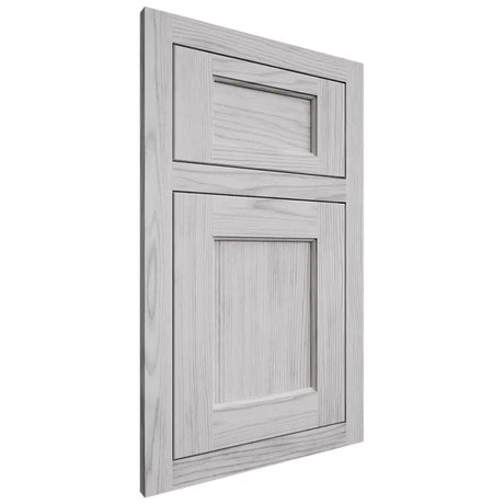 Shiloh Cabinetry Flush Inset Square Flat Walnut Plain Cut Stratus Door