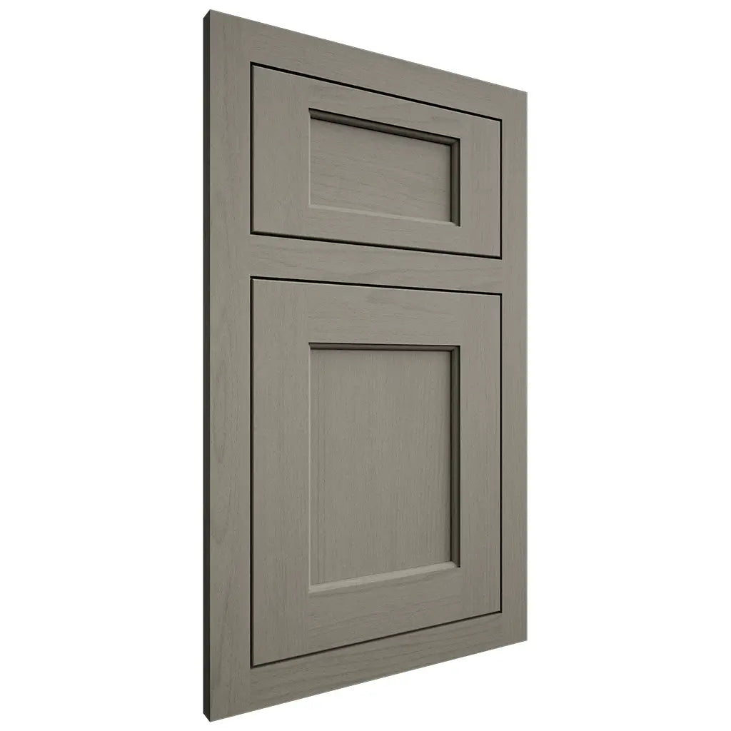 Shiloh Cabinetry Flush Inset Square Flat Walnut Plain Cut Thyme Door