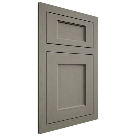 Shiloh Cabinetry Flush Inset Square Flat Walnut Plain Cut Thyme Door