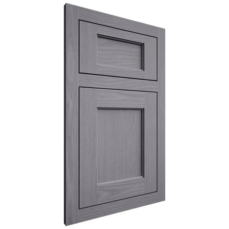 Shiloh Cabinetry Flush Inset Square Flat White Oak Plain Cut Cadet Door