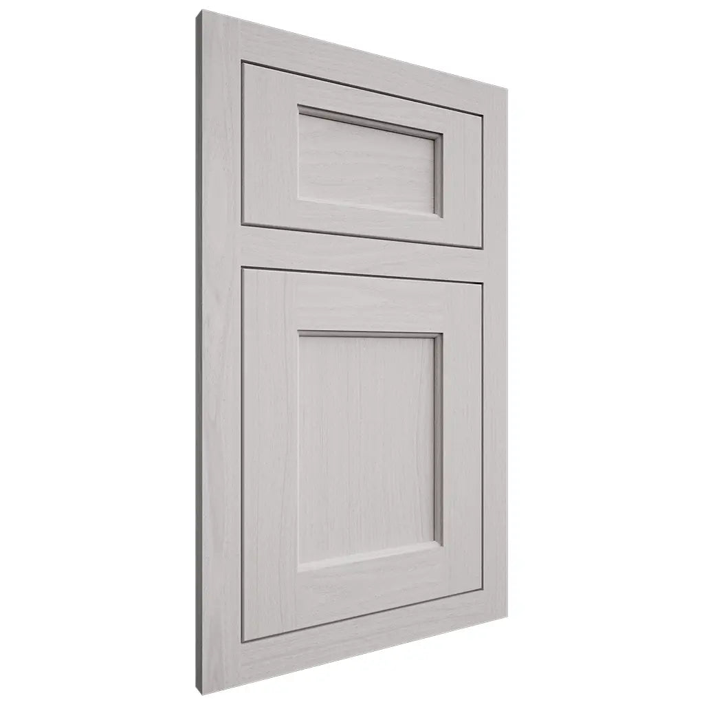 Shiloh Cabinetry Flush Inset Square Flat White Oak Plain Cut Cotton Door