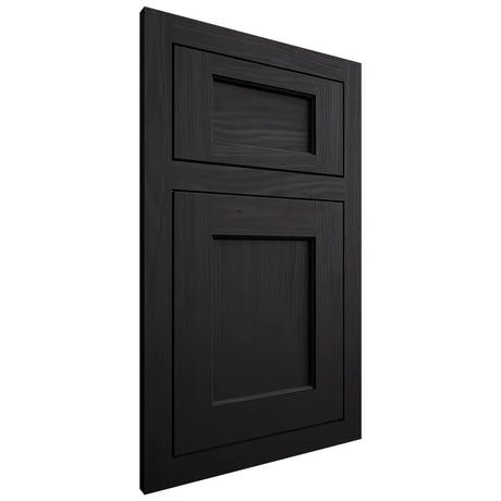 Shiloh Cabinetry Flush Inset Square Flat White Oak Plain Cut Espresso Door