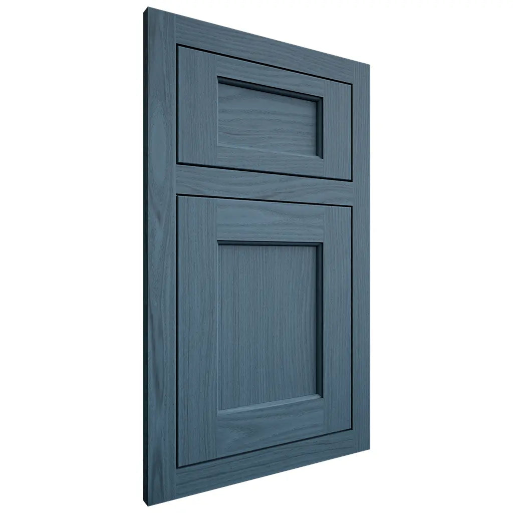 Shiloh Cabinetry Flush Inset Square Flat White Oak Plain Cut Hudson Door
