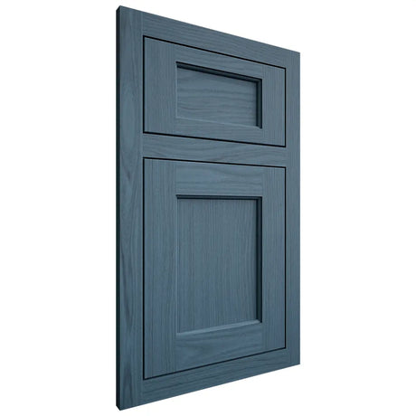 Shiloh Cabinetry Flush Inset Square Flat White Oak Plain Cut Hudson Door