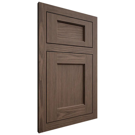 Shiloh Cabinetry Flush Inset Square Flat White Oak Plain Cut Mineral Door