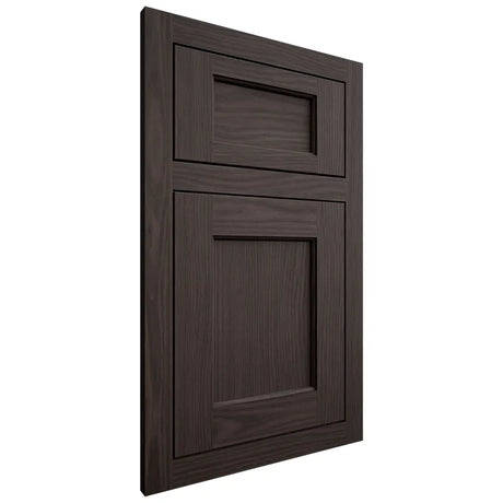 Shiloh Cabinetry Flush Inset Square Flat White Oak Plain Cut Morel Door