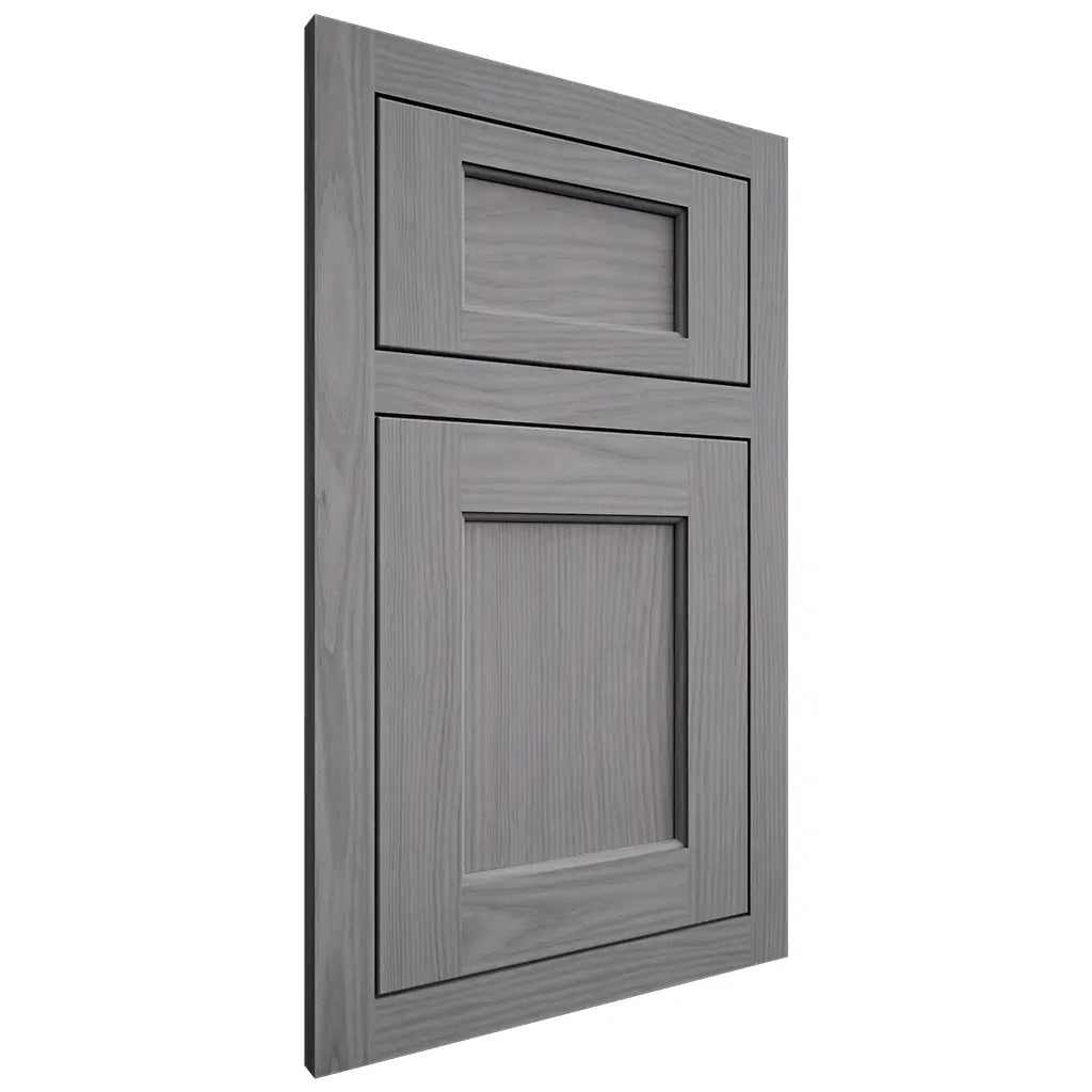 Shiloh Cabinetry Flush Inset Square Flat White Oak Plain Cut Sterling Door