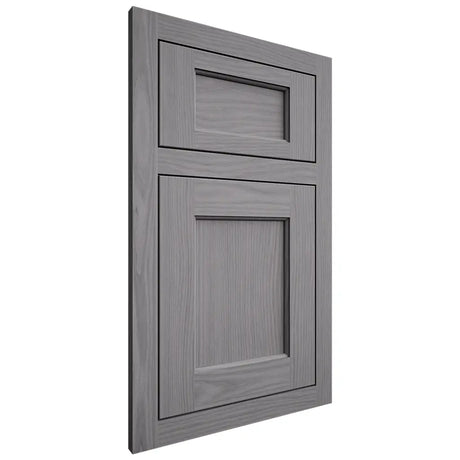 Shiloh Cabinetry Flush Inset Square Flat White Oak Plain Cut Sterling Door