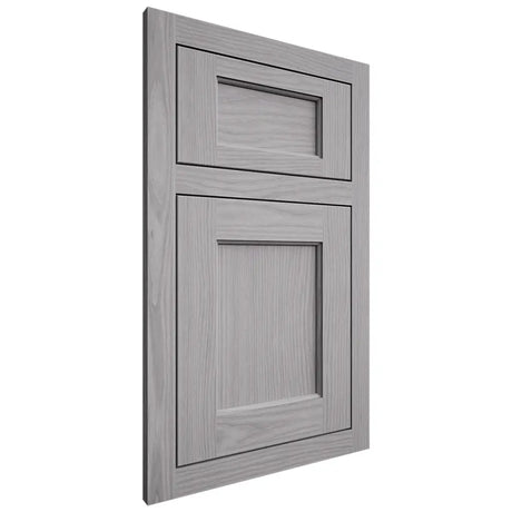 Shiloh Cabinetry Flush Inset Square Flat White Oak Plain Cut Stratus Door