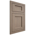 Shiloh Cabinetry Flush Inset Square Flat White Oak Quarter Sawn Almond Door