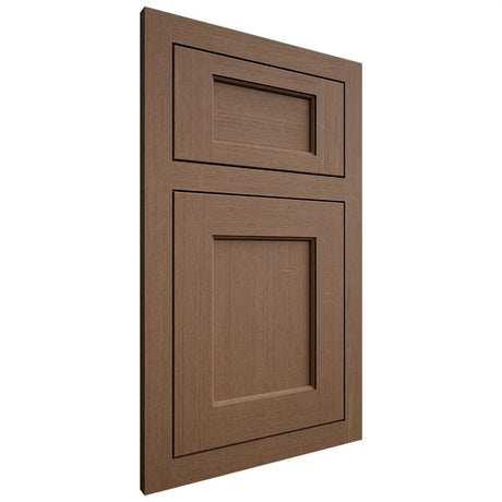 Shiloh Cabinetry Flush Inset Square Flat White Oak Quarter Sawn Autumn Door