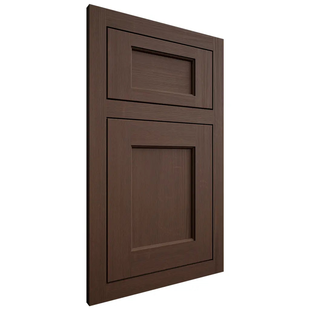 Shiloh Cabinetry Flush Inset Square Flat White Oak Quarter Sawn Braun Door