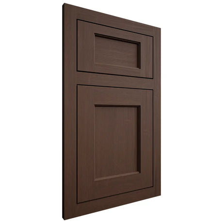 Shiloh Cabinetry Flush Inset Square Flat White Oak Quarter Sawn Braun Door