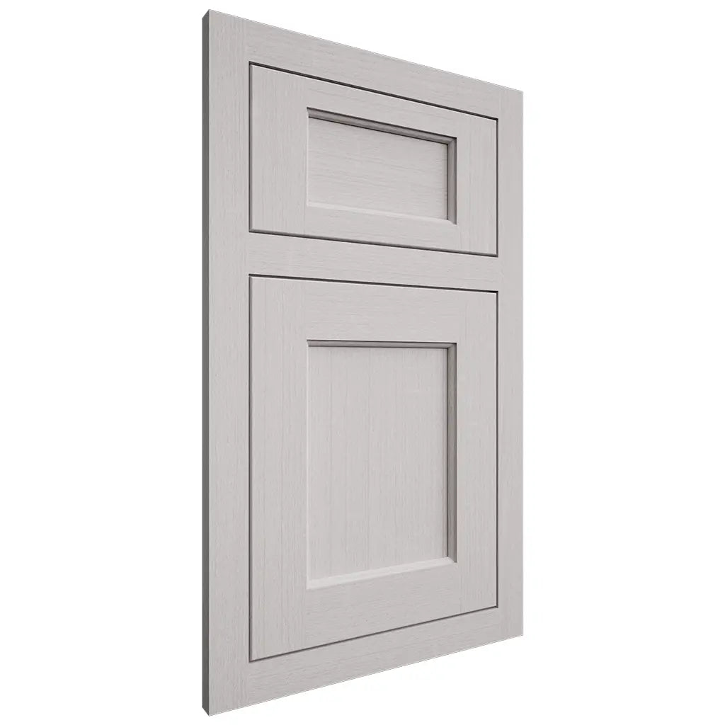 Shiloh Cabinetry Flush Inset Square Flat White Oak Quarter Sawn Cotton Door
