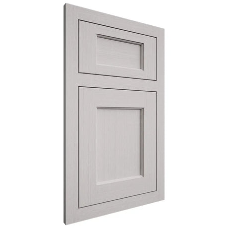 Shiloh Cabinetry Flush Inset Square Flat White Oak Quarter Sawn Cotton Door