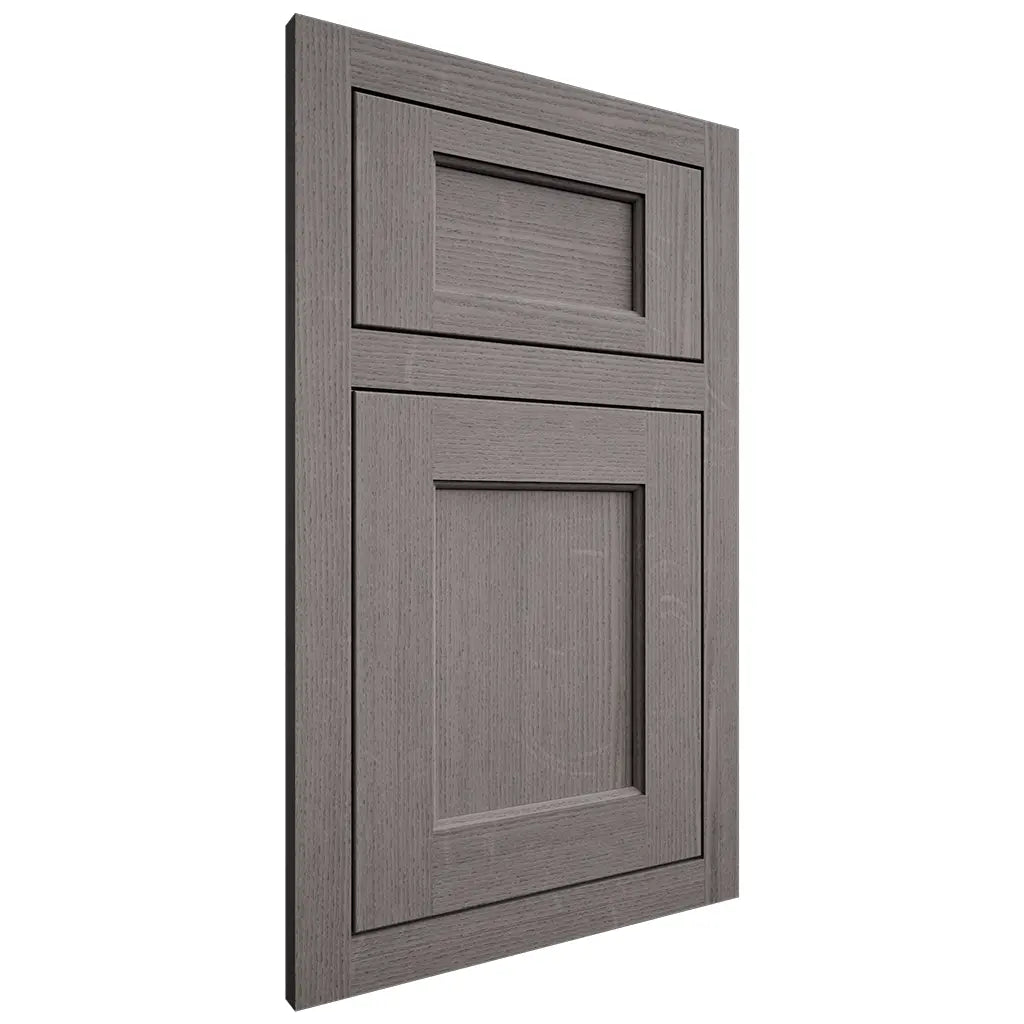 Shiloh Cabinetry Flush Inset Square Flat White Oak Quarter Sawn Flagstone Door