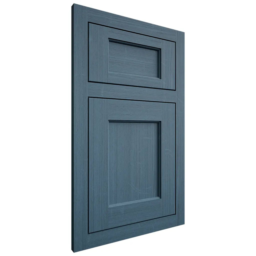 Shiloh Cabinetry Flush Inset Square Flat White Oak Quarter Sawn Hudson Door