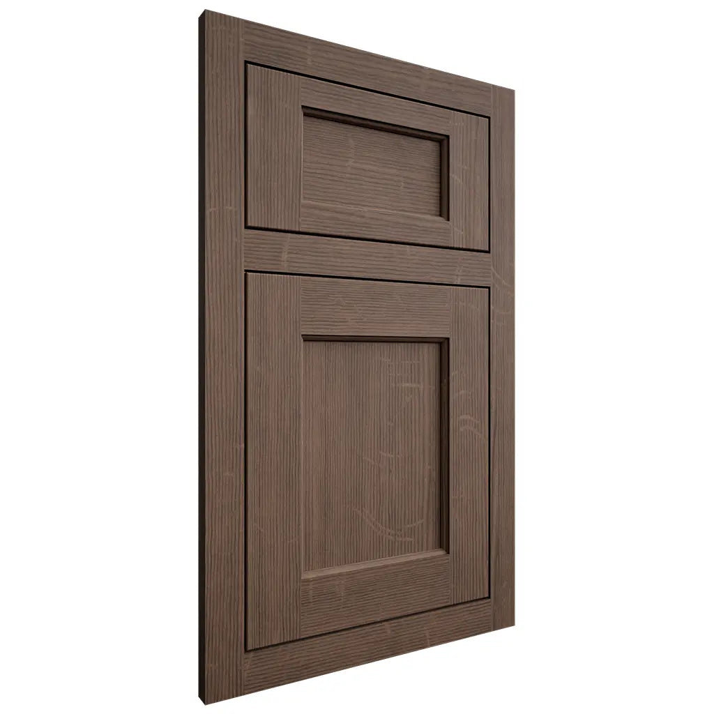 Shiloh Cabinetry Flush Inset Square Flat White Oak Quarter Sawn Mineral Door