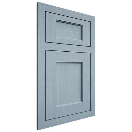 Shiloh Cabinetry Flush Inset Square Flat White Oak Quarter Sawn Sky Door