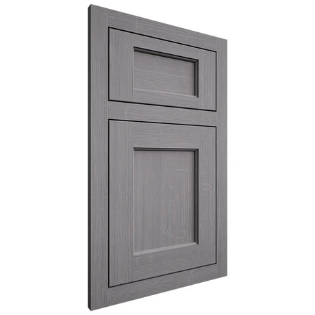 Shiloh Cabinetry Flush Inset Square Flat White Oak Quarter Sawn Sterling Door