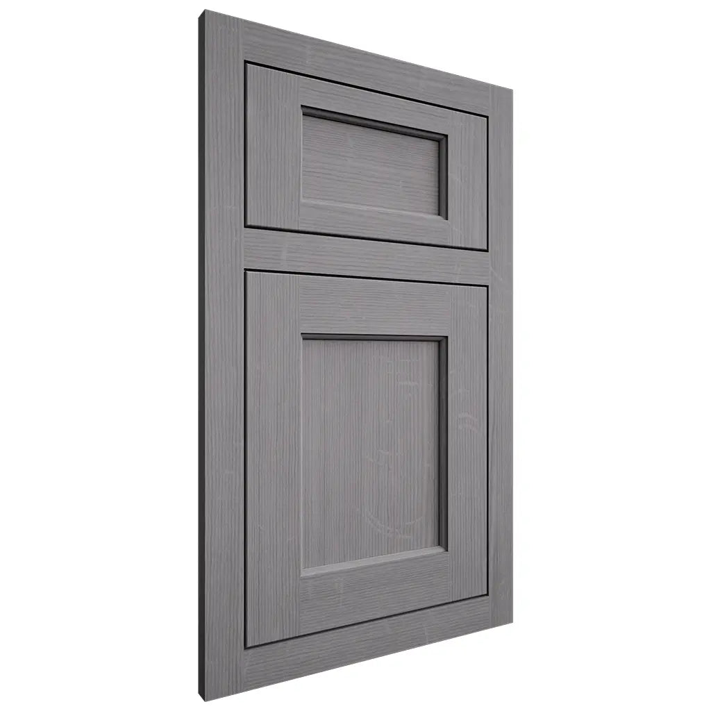 Shiloh Cabinetry Flush Inset Square Flat White Oak Quarter Sawn Sterling Door