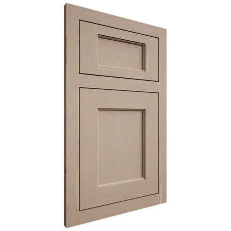 Shiloh Cabinetry Flush Inset Square Flat White Oak Quarter Sawn Straw Door