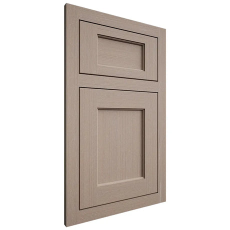Shiloh Cabinetry Flush Inset Square Flat White Oak Quarter Sawn Whitewash Door