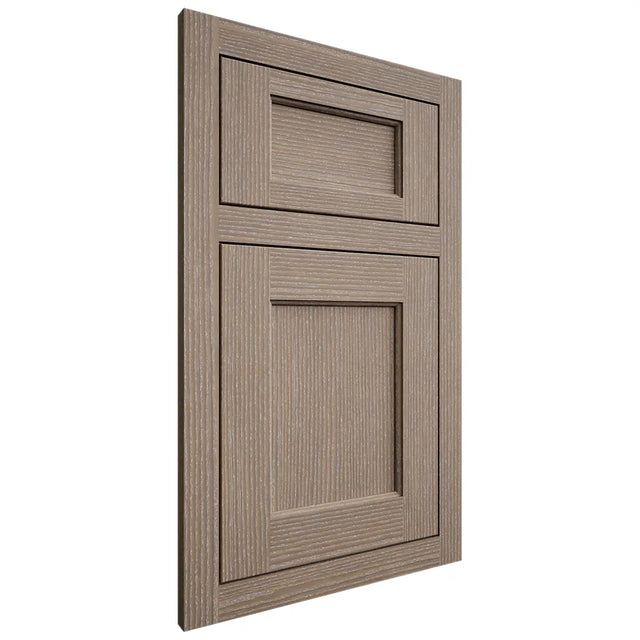 Shiloh Cabinetry Flush Inset Square Flat White Oak Rift Cut Almond Door