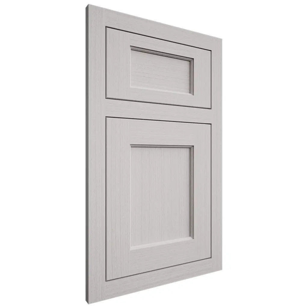 Shiloh Cabinetry Flush Inset Square Flat White Oak Rift Cut Cotton Door
