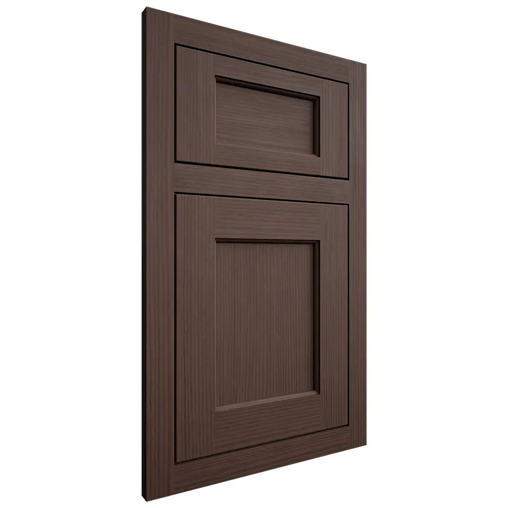 Shiloh Cabinetry Flush Inset Square Flat White Oak Rift Cut Dusk Door