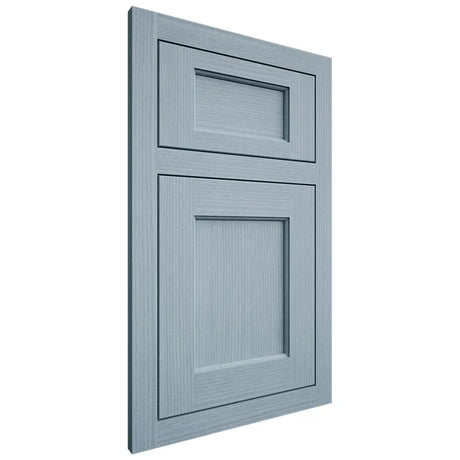 Shiloh Cabinetry Flush Inset Square Flat White Oak Rift Cut Sky Door