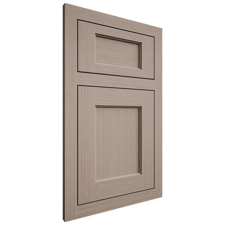 Shiloh Cabinetry Flush Inset Square Flat White Oak Rift Cut Whitewash Door
