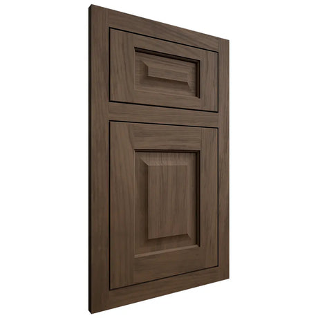 Shiloh Cabinetry Flush Inset Square Raised Alder Plain Cut Caviar Door