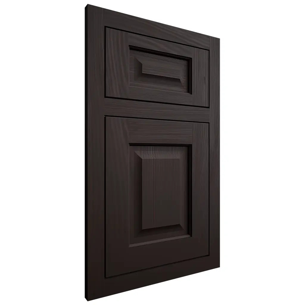 Shiloh Cabinetry Flush Inset Square Raised Alder Plain Cut Espresso Door