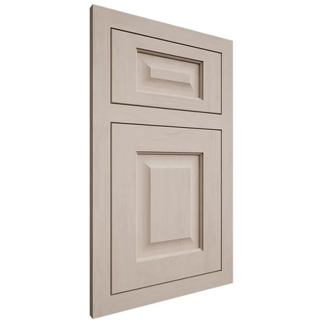 Shiloh Cabinetry Flush Inset Square Raised Alder Plain Cut White Sands Door