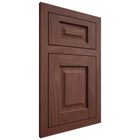 Shiloh Cabinetry Flush Inset Square Raised Cherry Plain Cut Bourbon Door