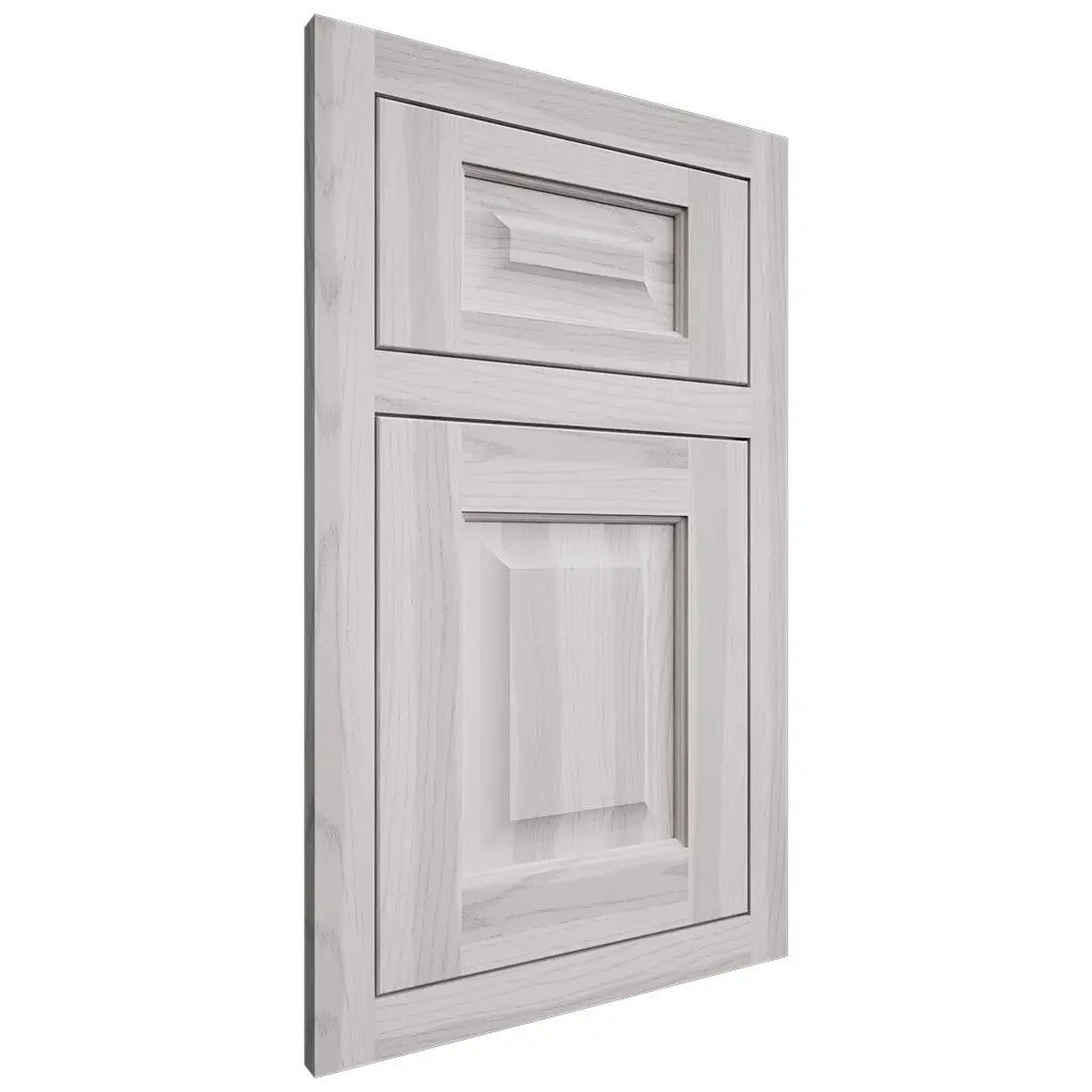 Shiloh Cabinetry Flush Inset Square Raised Hickory Plain Cut Cotton Door