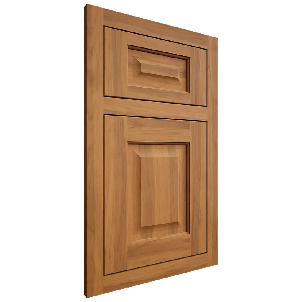 Shiloh Cabinetry Flush Inset Square Raised Hickory Plain Cut Medium Door