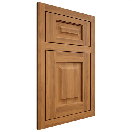 Shiloh Cabinetry Flush Inset Square Raised Hickory Plain Cut Medium Door
